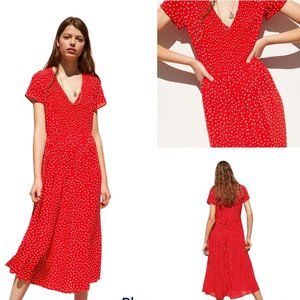 Zara Red Polka Dot Dress